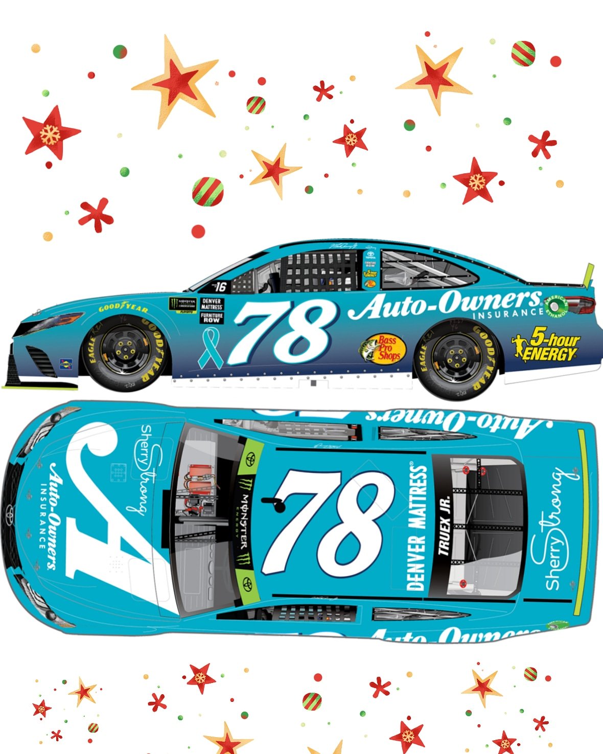 martin truex jr sherry strong diecast