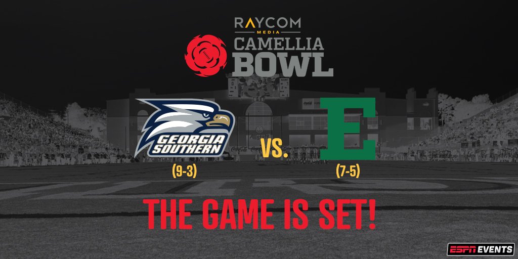Eastern Michigan and Georgia Southern to play in the Raycom Camellia ...