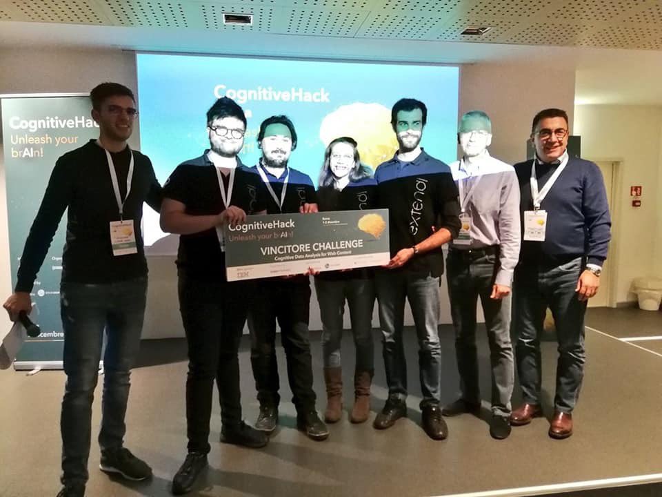 extendi's tweet image. Best team ever! @extendi @CodemotionIT #CognitiveHack