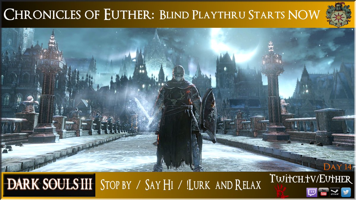 EutherPendragon's tweet photo. 🔻Live NOW #Twitch - Day 14
☠️Chronicles of Euther: https://t.co/Z63j9eTbGM
💥#BlindPlayThru #DarkSouls3 #DeathCount =323
🗺️#Irithyll of the Boreal Valley
#FAMafia #TeamEmmmmsie #Teaminsanityzone #SupportSmallStreamers
@DNRCREWx @TheStormTwitch @MyGamingCareer https://t.co/CV3LvbwbIH