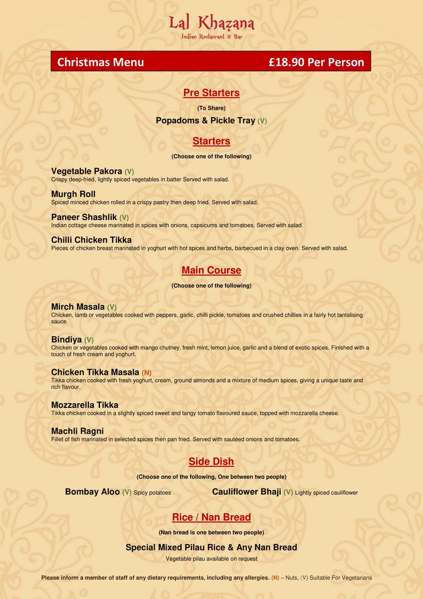 Take full advantage of the festive season and indulge with our Christmas menu. 

Available now until 30th December #Alnwick #Northumberland