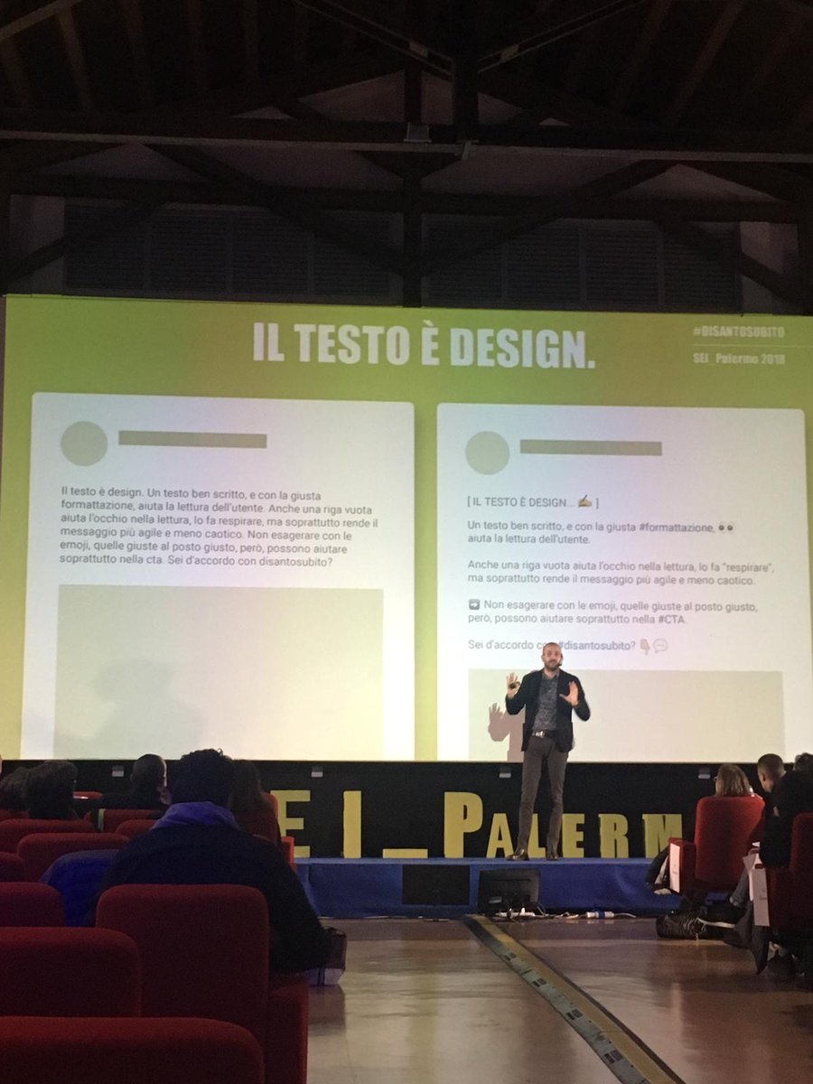 ItaliaAttiva's tweet photo. Anche il testo è design e anche dalla sua formattazione dipende la riuscita di un post! @disantosubito #SEI_Palermo https://t.co/sMObHYc7ol