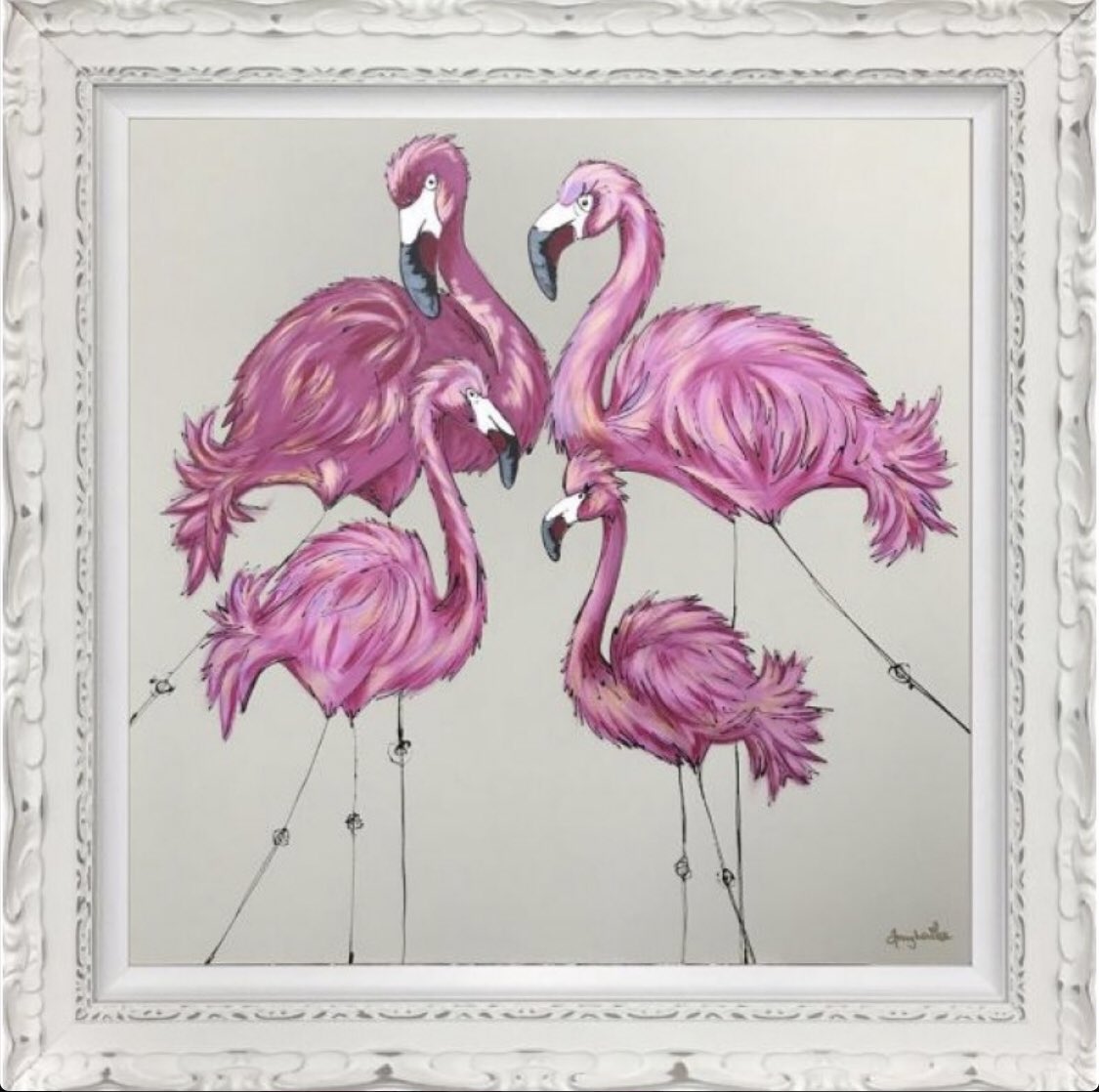New artwork from our newest artist Amy Louise. Available framed ready to be hung on your wall. #amylouise #newart #artlovers #contemporaryart #animalart #paintings