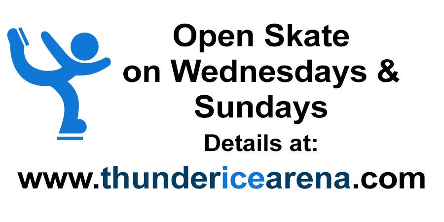 ThunderIceArena's tweet photo. Open skate today (Sunday) from 4:45 - 6:45 pm in the Thunder Ice Arena. Cost: public $6, Trine faculty/staff/students $2, and skate rental $3. More info at https://t.co/VHigMI7aNL #TrineU https://t.co/4VLnIUOsso