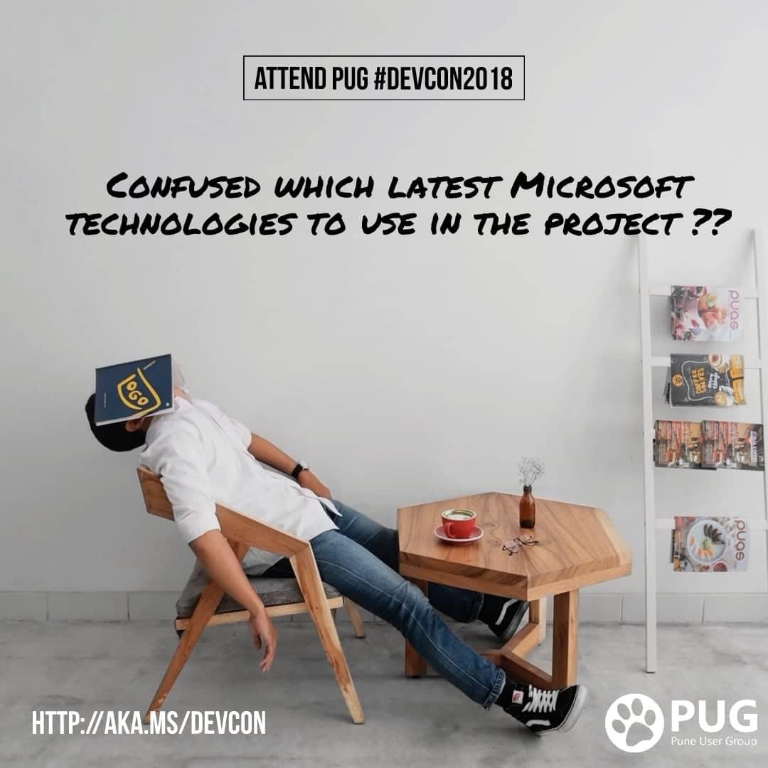 PramodFarate12's tweet photo. Registration open for #PUGDevCon register now at https://t.co/msA7By4emk #Pune #DevCon #Azure #Microsoft https://t.co/zoii9QYrDF https://t.co/0uRCli6oVA