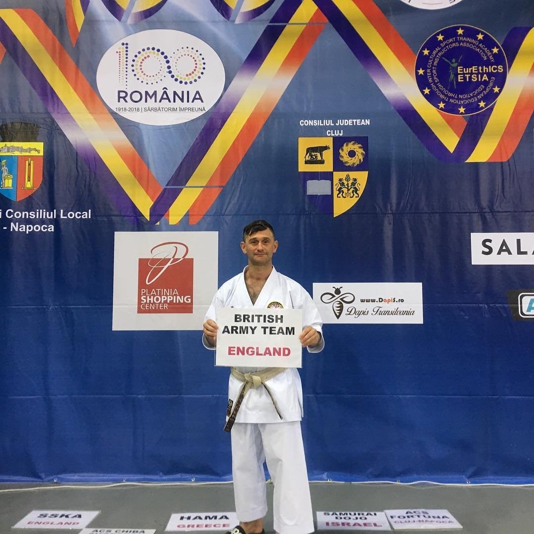 ArmySportASCB's tweet photo. Congratulations Sgt Ratsey-Woodroffe 22 Engr Regt 6 Hq & Sp on winning the Overall Champion π₯in Ippon Vets Kumite at the Romanian European Champions Cup. ππ
#ArmyMartialArts #ArmyKarate https://t.co/VGjpqhOTXN