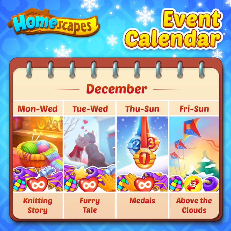 Homescapes Event Calendar Blake Chickie