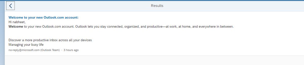 nabheet's tweet photo. #OneDevTutorialMissionAWeek Connect Microsoft Office 365 and SAP Data Through an SAPUI5 App->>Completed😀 #API is the future, how easy it is to connect #micrsoft mails etc. to SAPUI5 app. #LSR @SAPCommunity #SAP #SAPUI5 @SAPdevs https://t.co/XHzZPwTJpw … https://t.co/ZUKzoJk75g