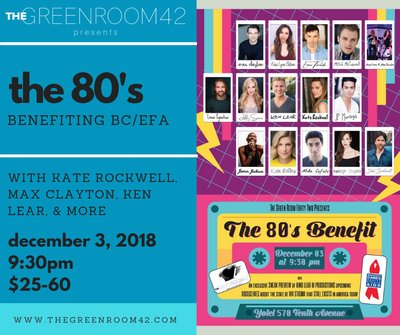 Join @MoulinRougeBDWY's @MaxMClayton, @WICKED_Musical's @LibbyServais, @DonnaSummerBway's @KaleighCronin, @aladdin's @steelburkhardt, and more tomorrow night at @TheGreenRoom42 for 'The 80s Benefiting @BCEFA.' Get your tickets here: ci.ovationtix.com/34878/producti…