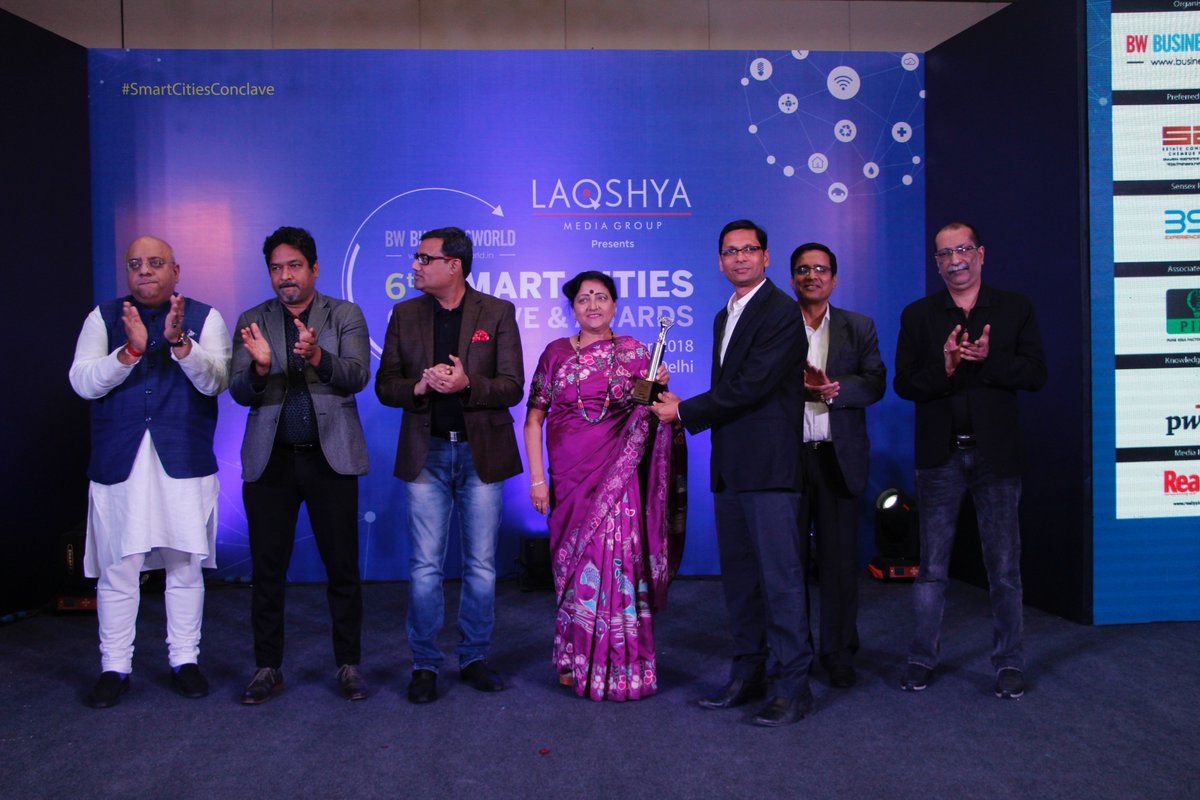 Congratulating Winners: "New Town Kolkata Development Authority" and "Vadodra Municipal Corporation" Under "Best PPP Model" Category for <a href="/laqshyamedia/">Laqshya Media Group</a> Presents <a href="/BWBusinessworld/">BW Businessworld</a> 6th #SmartCitiesConclave &amp; Awards 2018