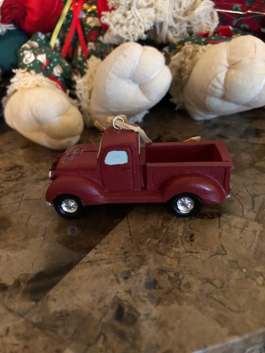 LoisBland1's tweet photo. John and Vicky gave me this red truck in memory of the one grandpa gave Joe when he was six!  I will cherish it always!!  Love y’all https://t.co/FpZx1ajpD4