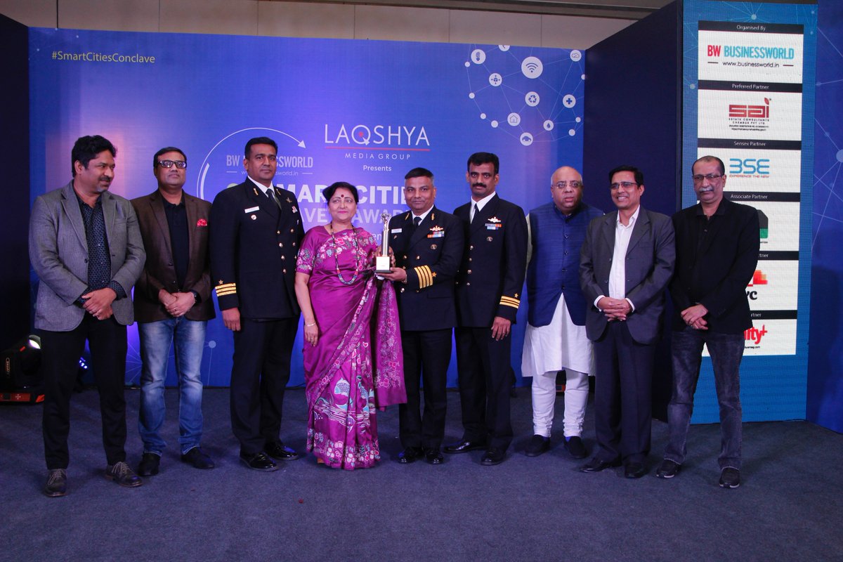 BWsmartcities's tweet photo. Congratulating Winners: "Tadipatri Ananthapuramu district" and "Indian Coast Guard, Ministry of Defence" Under "Smart Solution of the Year (Technology)" Category for @laqshyamedia Presents @BWBusinessworld 6th #SmartCitiesConclave &amp; Awards 2018 https://t.co/jBp15nWMzA