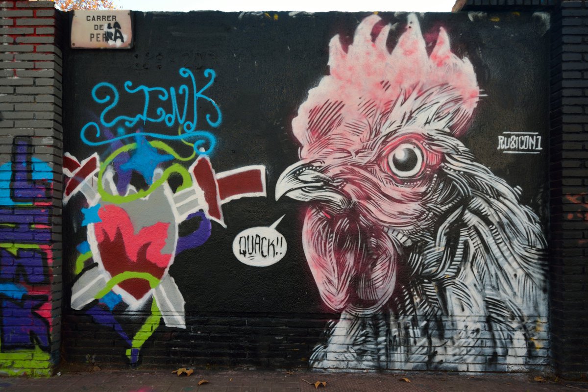 BcnStreet's tweet photo. #Barcelona #PobleNou #Rubicon1 #StreetArt #urbanart https://t.co/T9bS8LKLV3