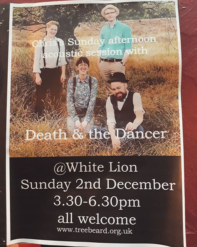 Cute poster of us at the White Lion on London Rd, where we're playing this afternoon 🎻🎶 ift.tt/2ASxQzF