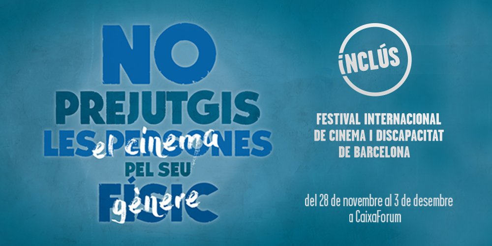 barcelona_cat's tweet photo. Inclús Barcelona: cinema #accesible.
Vine a l'@inclusfestival, del 28 de novembre al 3 de desembre.
+ info 👉 https://t.co/f6oovzcdd1 #festivalinclus #inclus2018 https://t.co/a3jtpunhjK