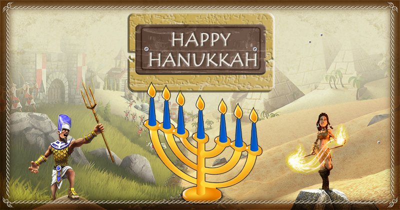BattleAgesGame's tweet photo. May the miracle of Hannukah🕎 shine bright in all of our lives! 

#HappyHannukah https://t.co/I6r0CfY9Do