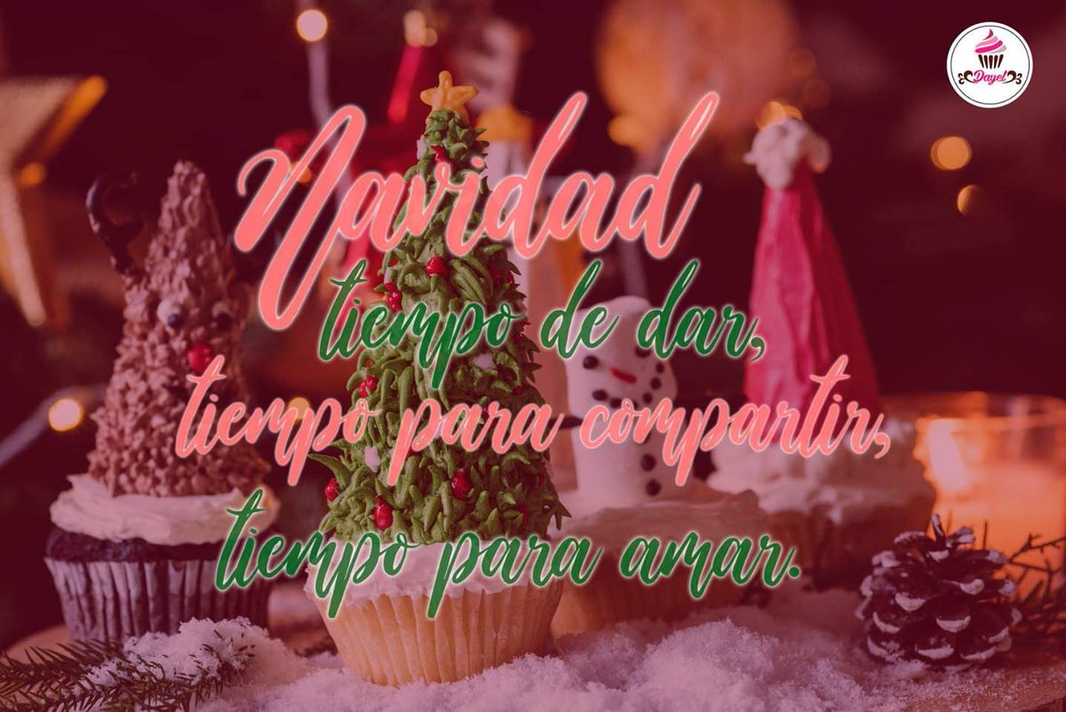 DandOportunidad's tweet photo. #DayelLovers Ya no falta nada para navidad...y nada mejor que comer unos ricos cupcakes #Dayel
#FamiliaDayel 💗 https://t.co/twJXdhkAWW