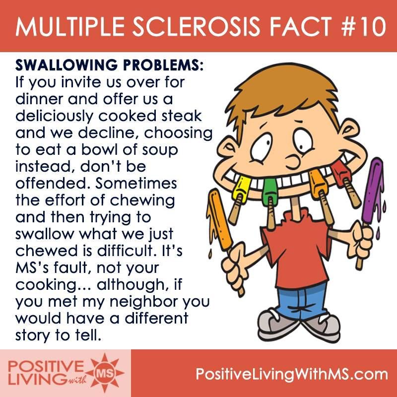 GenaMSwarrior's tweet photo. #SwallowingProblems: 
If you invite us over for dinner &amp; offer us a deliciously cooked steak &amp; we decline, choosing to eat a bowl of soup instead, don't be offended. Sometimes the effort of chewing &amp; then trying to swallow what we just chewed is difficult. It's MS's fault, not.. https://t.co/CyeMwc7GcX