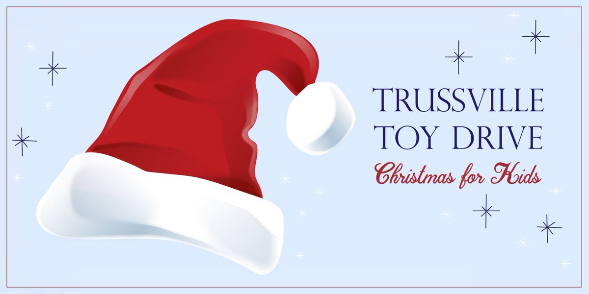 BryantBank's tweet image. We're proud to take part in the @TrussvilleFire Christmas for Kids Toy Drive. If you are able to contribute, please drop off a toy at our Trussville branch before December 14 to help make Christmas extra special for a local child this year! #BryantBankCares 🎄🎅🎁
