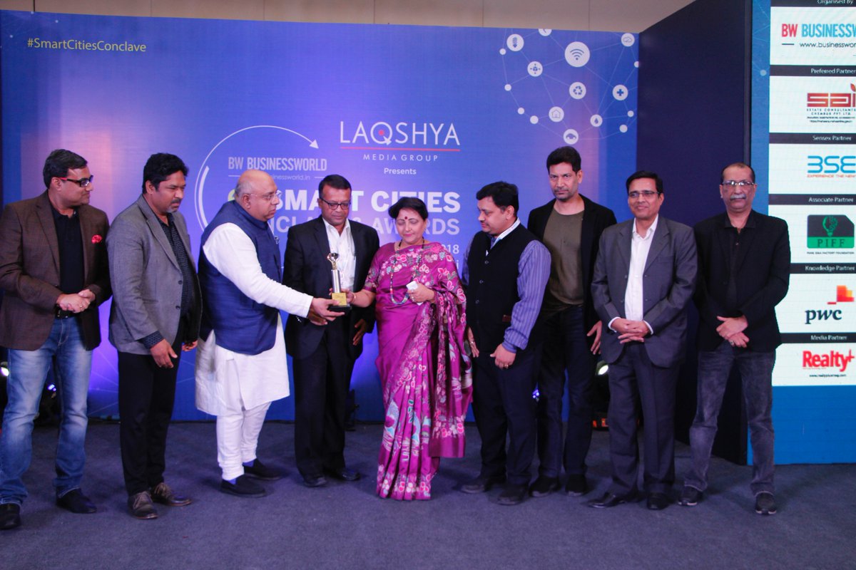 Congratulating: "Pune Smart City Limited" Under "Best Smart City India" Category for <a href="/laqshyamedia/">Laqshya Media Group</a> Presents <a href="/BWBusinessworld/">BW Businessworld</a> 6th #SmartCitiesConclave &amp; Awards 2018