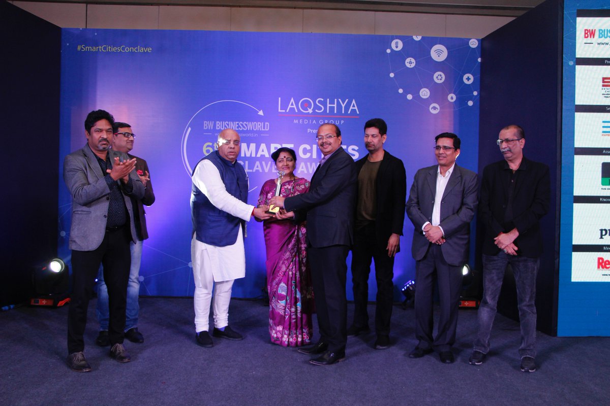 Congratulating: "Smt. <a href="/VasundharaBJP/">Vasundhara Raje</a>, CM Rajasthan" Under "Urban Leader of the Year" Category at <a href="/laqshyamedia/">Laqshya Media Group</a> Presents <a href="/BWBusinessworld/">BW Businessworld</a> 6th #SmartCitiesConclave &amp; Awards 2018