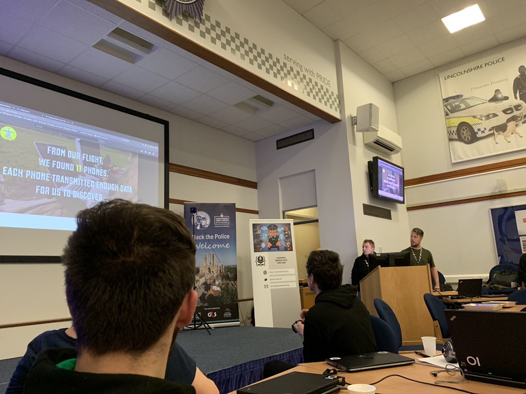sdh100Shaun's tweet photo. @NoobieDog demos part of the Cyber Crime Volunteers team entry #HTP3 https://t.co/02ZInABZCI