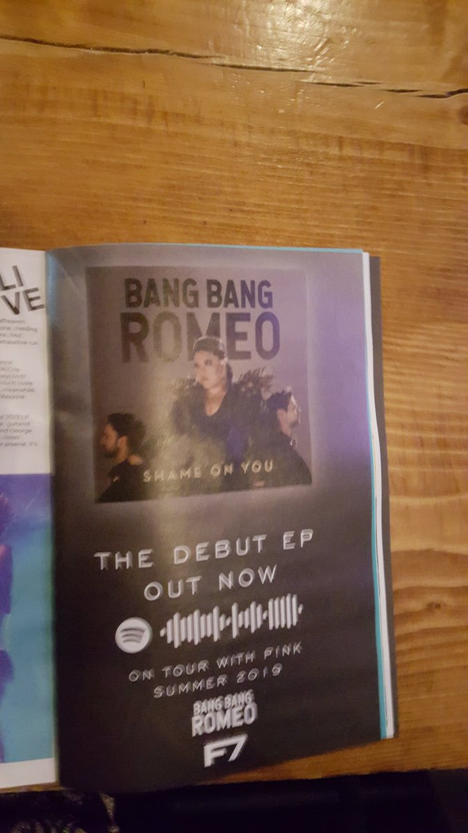 Lovely to see advert for @BangBangRomeo in the new issue of @diymagazine cant wait for the album! #AwesomeMusic #NewMusic #NewMusicAlert #Sheffield #Doncaster #BangBangRomeo