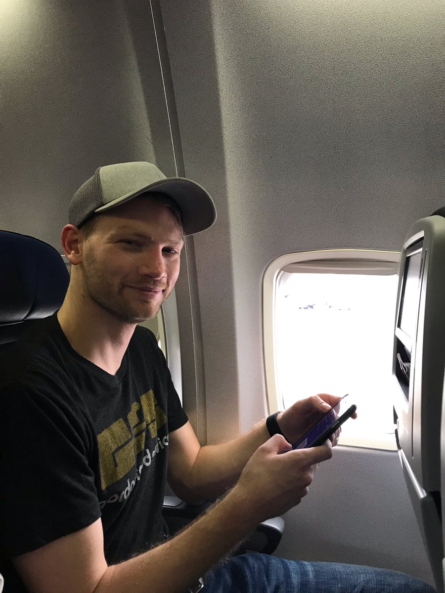 sitwalkstand's tweet photo. @CaseyWestern @Live360events Step 2 - Boarded the flight to Orlando- ✅
We found @zacpwhite and added him to our road trip crew! #Live360 #Live360Insider #Live360Fun https://t.co/THtw39dqpk