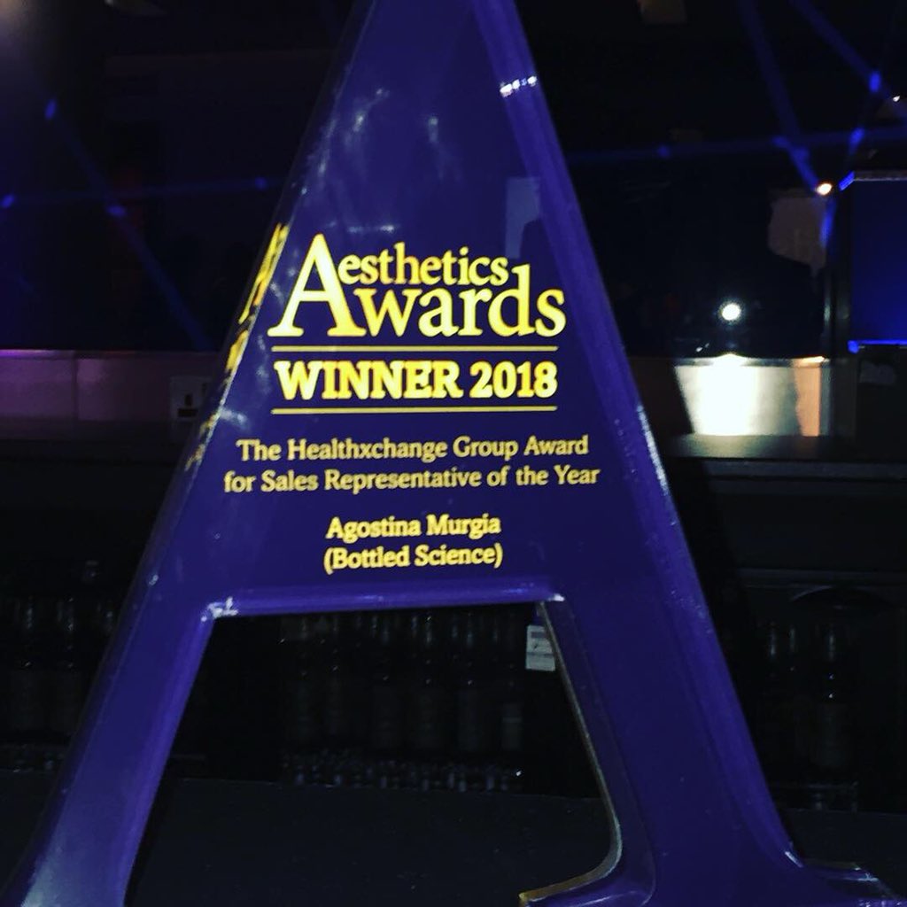 AgostinaSkinade's tweet image. What an amazing night! thank you for all those who voted for me! Thank you @Skinade for all the support @aestheticsgroup #AestheticsAwards2018 #Winner #BestRep2018