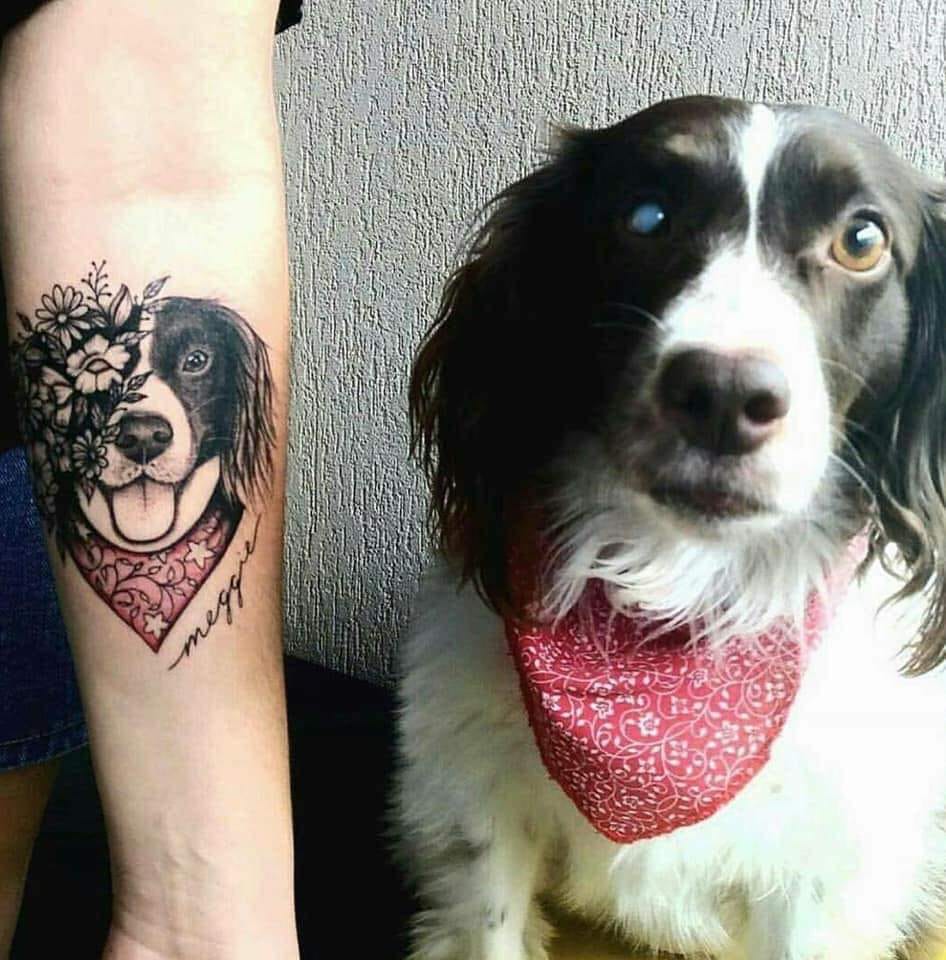 IDoggyMad's tweet photo. #matchingoutfits #tattoos #goals #togetherness #dogsislife https://t.co/P3TgAbe0fs