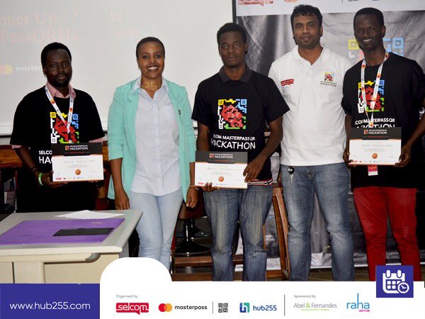 255Hub's tweet photo. 2nd Runner Up at @SelcomTanzania #MasterpassQRHackathon is #LOCATE a platform offering farmers access to agricultural capital inputs in form of rental services with easy payment.
Connectivity by @rahaliquidtelecom, Our thanks also to @_abelfernandes for #Hackathon PR. https://t.co/Vwtau63lGF