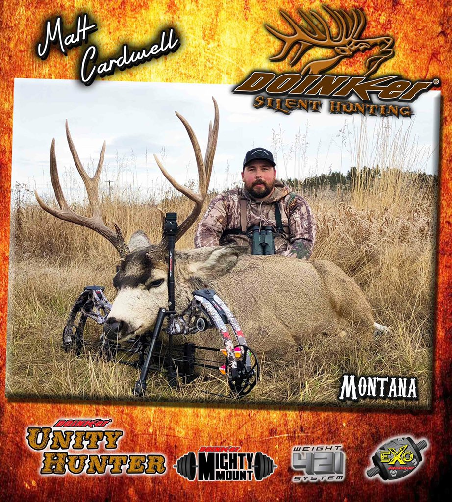 DoinkerStabs's tweet image. Congratulations on your awesome harvest Matt Cardwell. #Doinker #Archery #SilentHunting