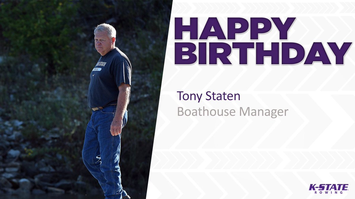 KStateROW's tweet photo. Wishing a Happy Birthday to our #KStateROW Boathouse Manager, Tony! 🎉🎁🎈 https://t.co/rRyeaWGzvq