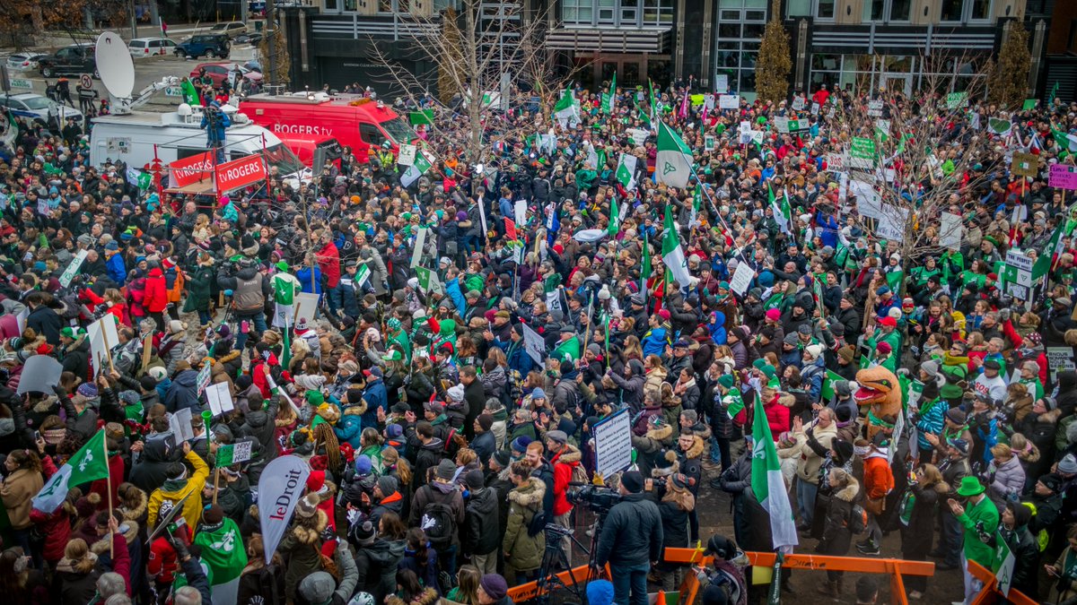 iciontario's tweet photo. La journée de mobilisation des Franco-Ontariens a retenu l'attention de nombreux médias https://t.co/dgJBB5MpVm https://t.co/vMbR1OidLo