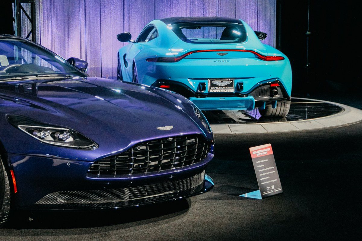 GalpinAston's tweet photo. #DB11 #V8 or #NewVantage? Both are available and both are on display at the @LAAutoShow in the #HallofCustoms until Dec 9

#AstonMartin #GalpinMotors #Galpin #GetitatGalpin https://t.co/FtpNGsiJYz