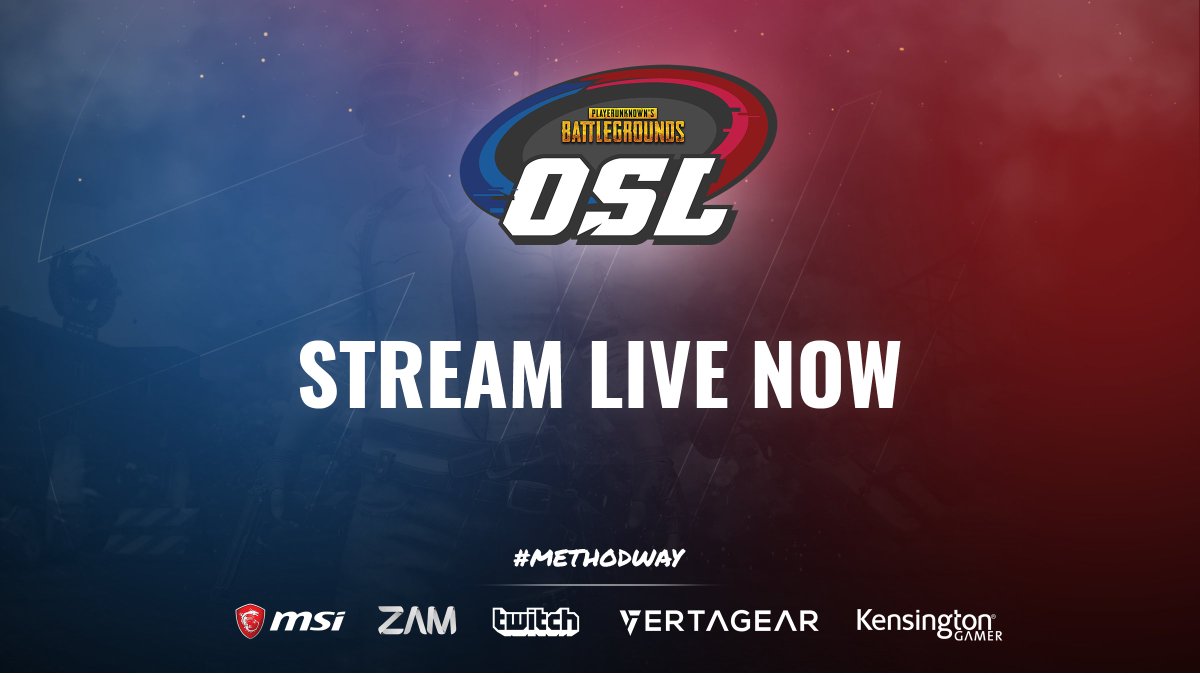 Method's tweet photo. Day 6 of the @OGNEsports #OSLEU PUBG Invitational is now live! Tune in and cheer on #MethodPUBG
π΄ Watch now: https://t.co/RTK6Ycwlvm https://t.co/QHGSXO0nYh