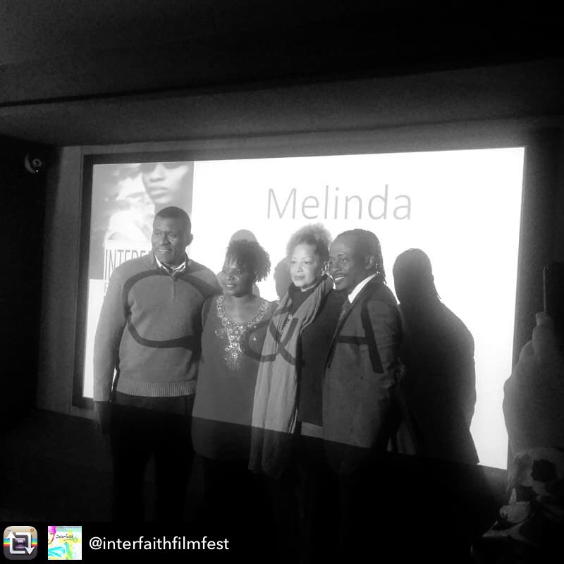 Thanks @marishkaphillips for inviting @melindathemovie team #JeromePrestonBates 
#LeahRandolph @kennyjseymour  @interfaithfilmfest
