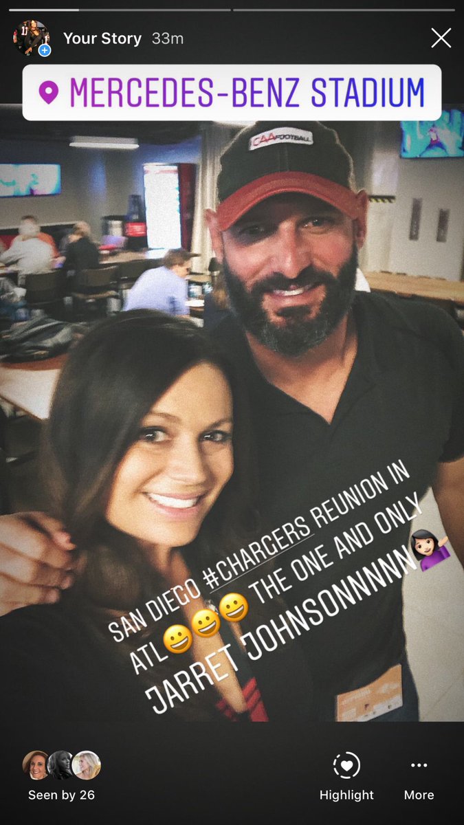 Ran into one of my all-time favorites in the press box today #sandiegochargers 😀😀