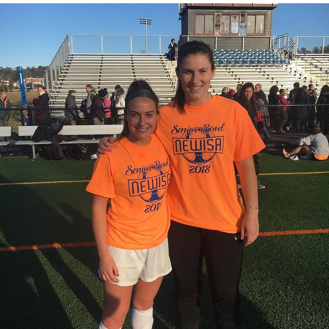 smcathletics's tweet photo. Congratulations to our 3 seniors who competed in all-star games this weekend!

⚽️ Emily Durette '19 and Megan LeCours '19, #NEWISA Senior Bowl 
⚪ Maddy Dobecki '19, @NFHCA Division II Senior Game #D2Festival

#smcpks #smcvt #NE10Embrace https://t.co/wMDM7CNV0m