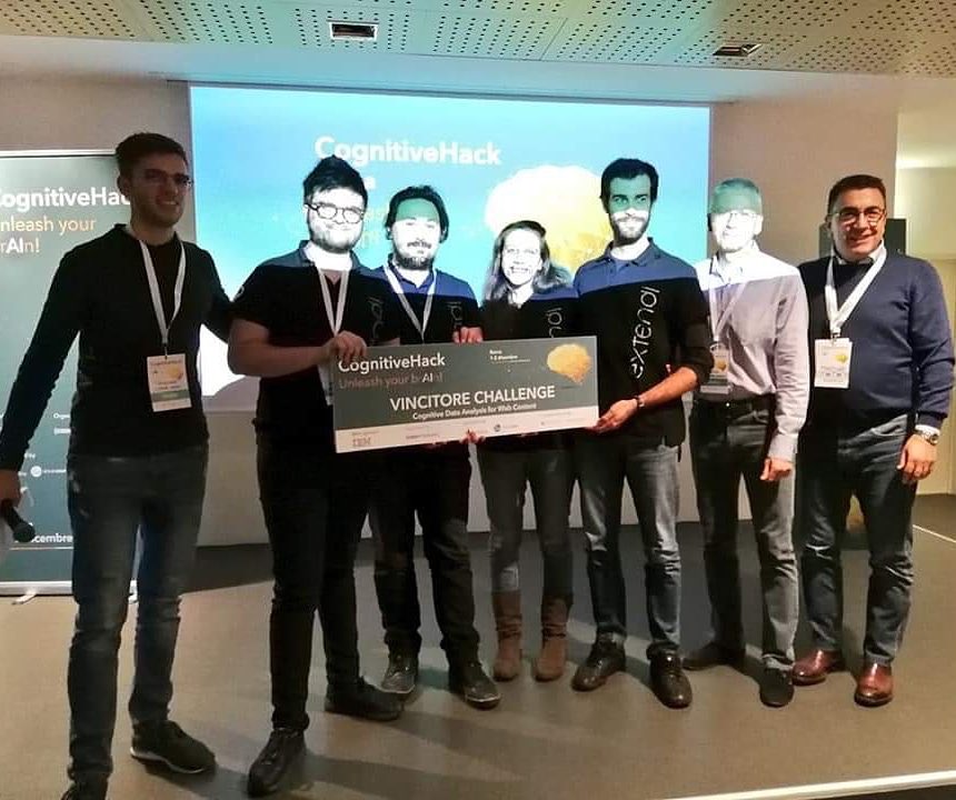 glmeocci's tweet image. Hanno vinto i nostri @extendi @CodemotionIT #CognitiveHack