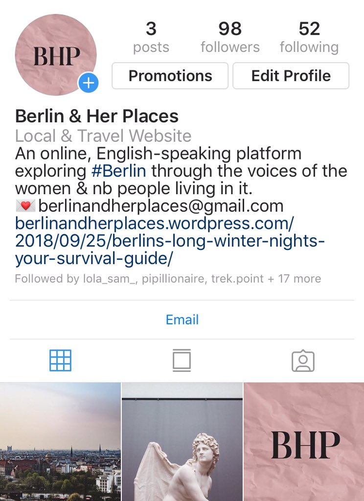 Small reminder that our shiny new IG is live now! Follow for #Berlin snaps, tips and takeovers 📸 @berlinandherplaces
