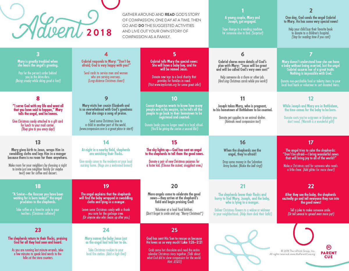 lcbckvi's tweet photo. Looking for a new Advent Calendar this year? Parent Cue has got you covered. Download and start counting down the days until Christmas! https://t.co/kSybDWbByM