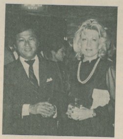 It's fun tracking down some of Weston's throwaway comments. Carole Sneen did indeed grow up in Japan, and there's a picture of her with her husband Soichiro Yoshida, at a Hilton anniversary party in 1983. /31