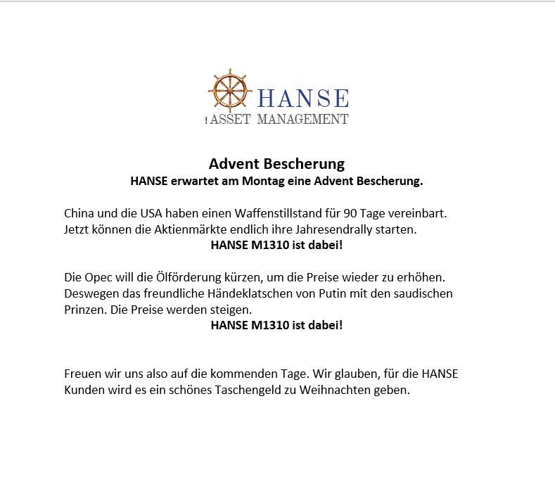 Die Advent Bescherung