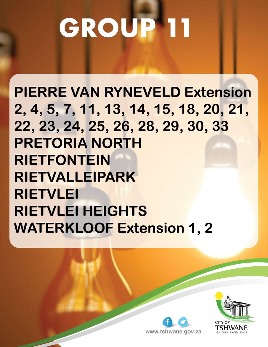 All Load Shedding Schedules For Gauteng Cape Town Durban On 15 March