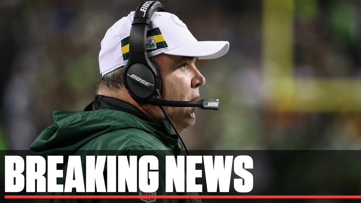 Breaking: The Packers have parted ways with Head Coach Mike McCarthy and named Joe Philbin interim head coach.