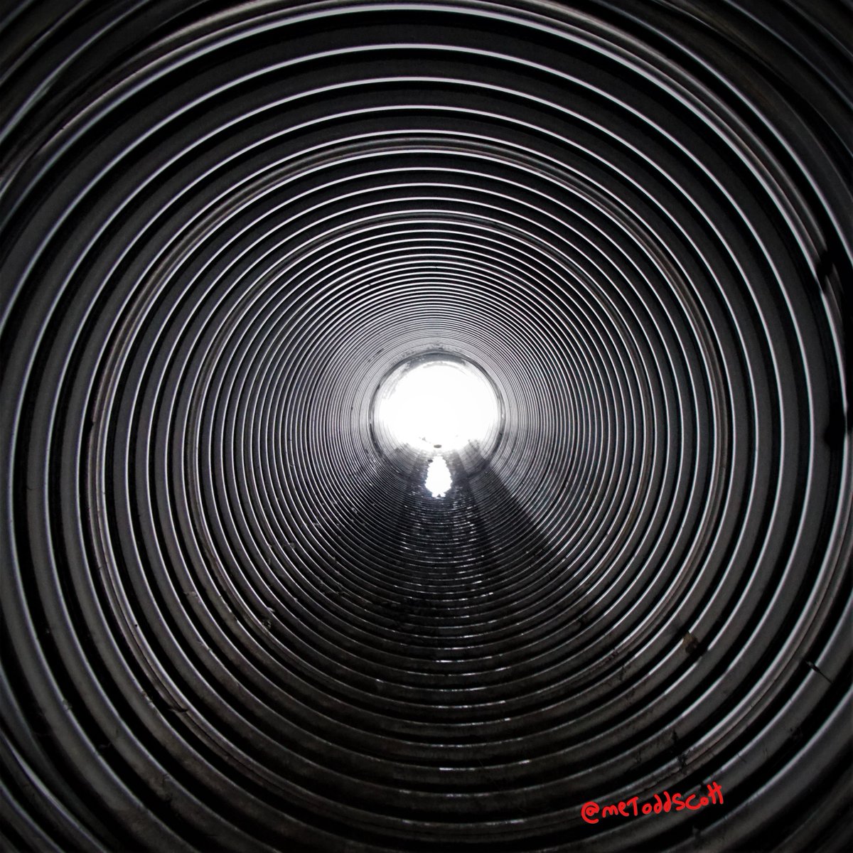 MeToddScott's tweet photo. @Bernardine the smoke was crazy in the West this year. It lead to some interesting photos. Plus I love playing in culverts. ;) #cdnhikeChat https://t.co/O44iEhQLS7