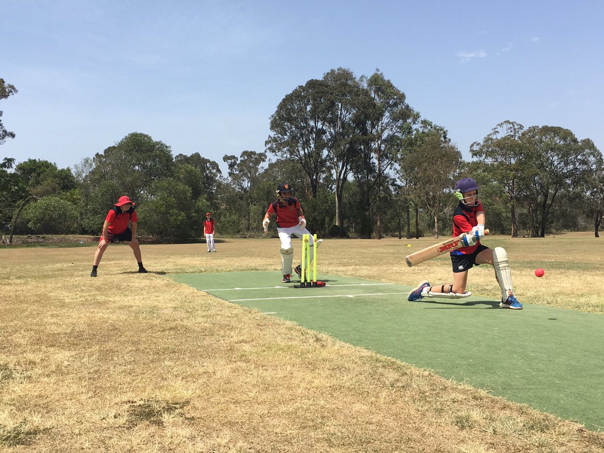 TerraceCricket's tweet photo. No shortage of action out at Kianawah Park this morning for the annual Interhouse Cricket Competition 🔴⚫️🏏 #Summer #MateVMate https://t.co/XDxkwTXfPh