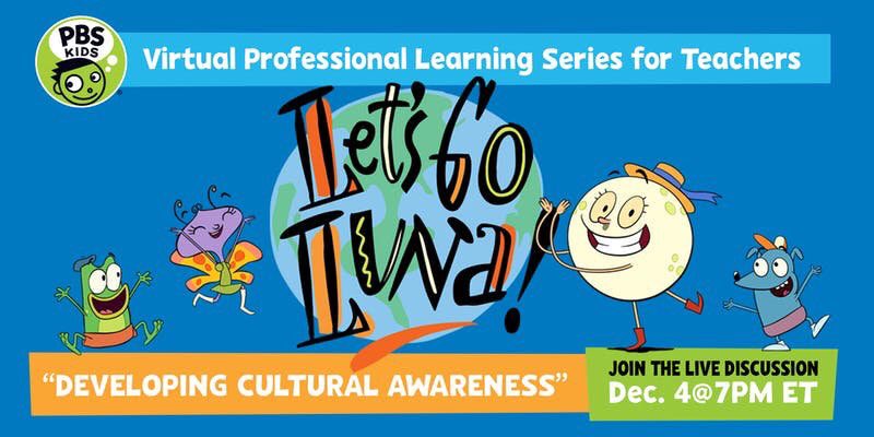 Join myself &amp; <a href="/MbaliaM/">Mallory M</a> on 12.4 as we discuss Developing Cultural Awareness in Early Learners w/ <a href="/pbsteachers/">PBS Teachers</a> LIVE at 7pm EST! Special guests from Let’s Go Luna will be joining us to answer YOUR questions! 

#ECEchat #ECE #kinderchat #PBSteachers #WeLeadEd #leadupchat #LEAPeffect