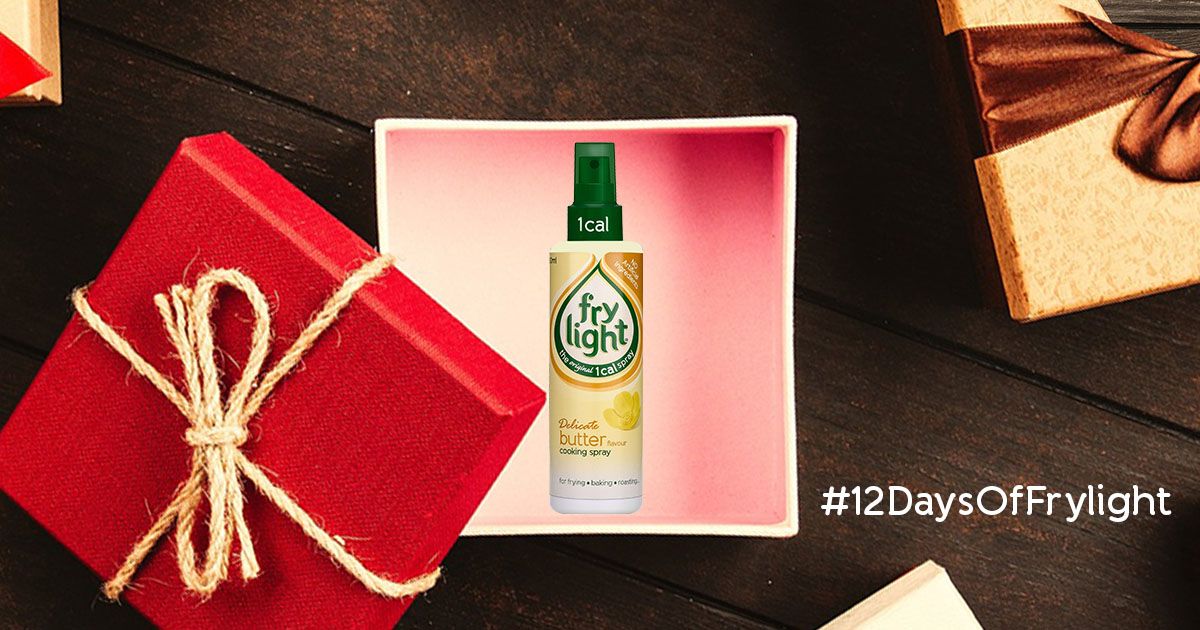 Our #12DaysOfFrylight festive giveaway continues today with our Butter Flavour spray. Simply like or RT this post by 11.59pm on 6 December to be in with a chance of winning this tasty prize. Winners will be contacted on social media by 11 December.